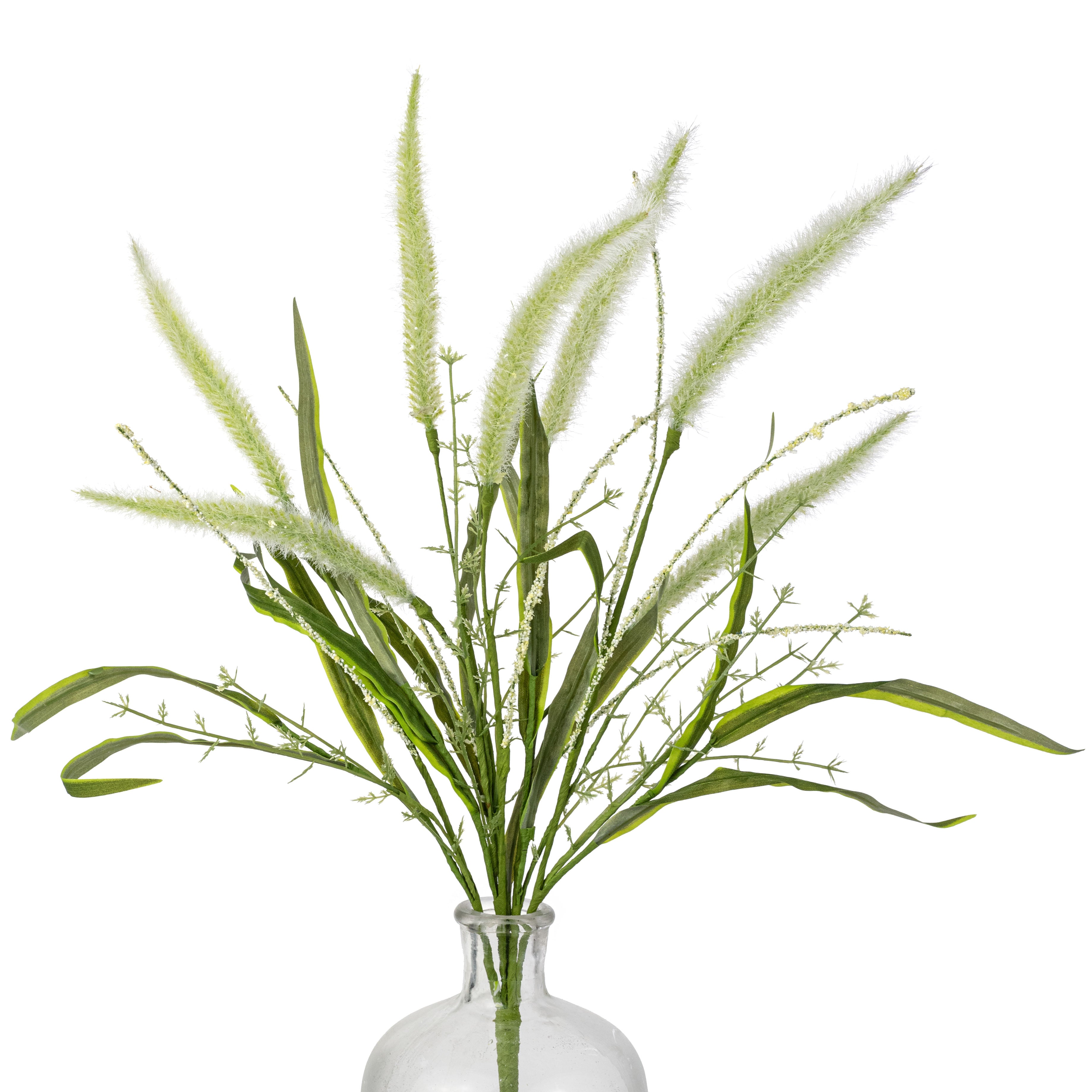 24" Foxtail Spray: Cream