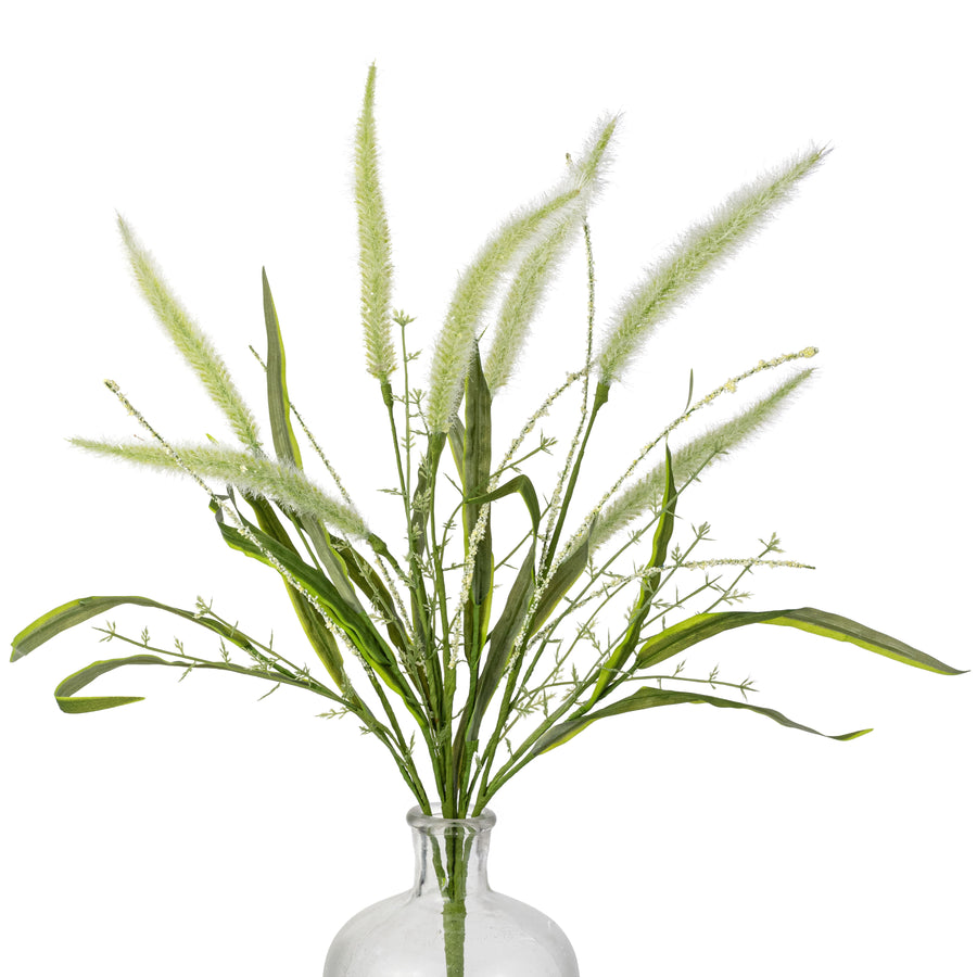 24" Foxtail Spray: Cream