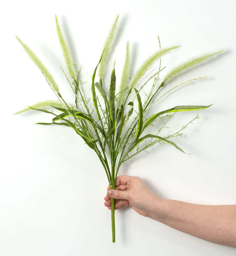 24" Foxtail Spray: Cream