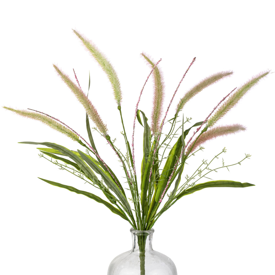 24" Foxtail Spray: Pale Pink