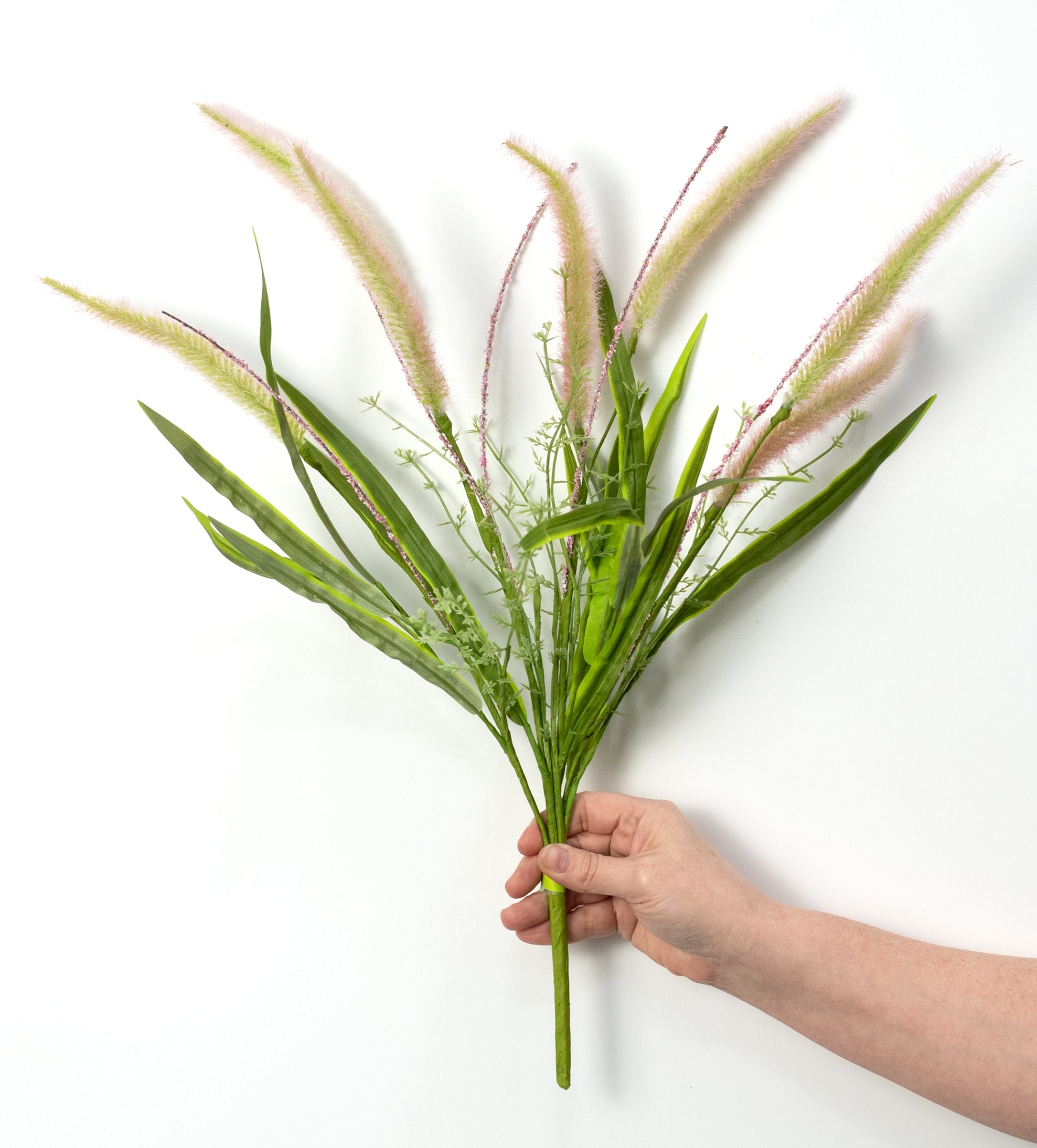 24" Foxtail Spray: Pale Pink