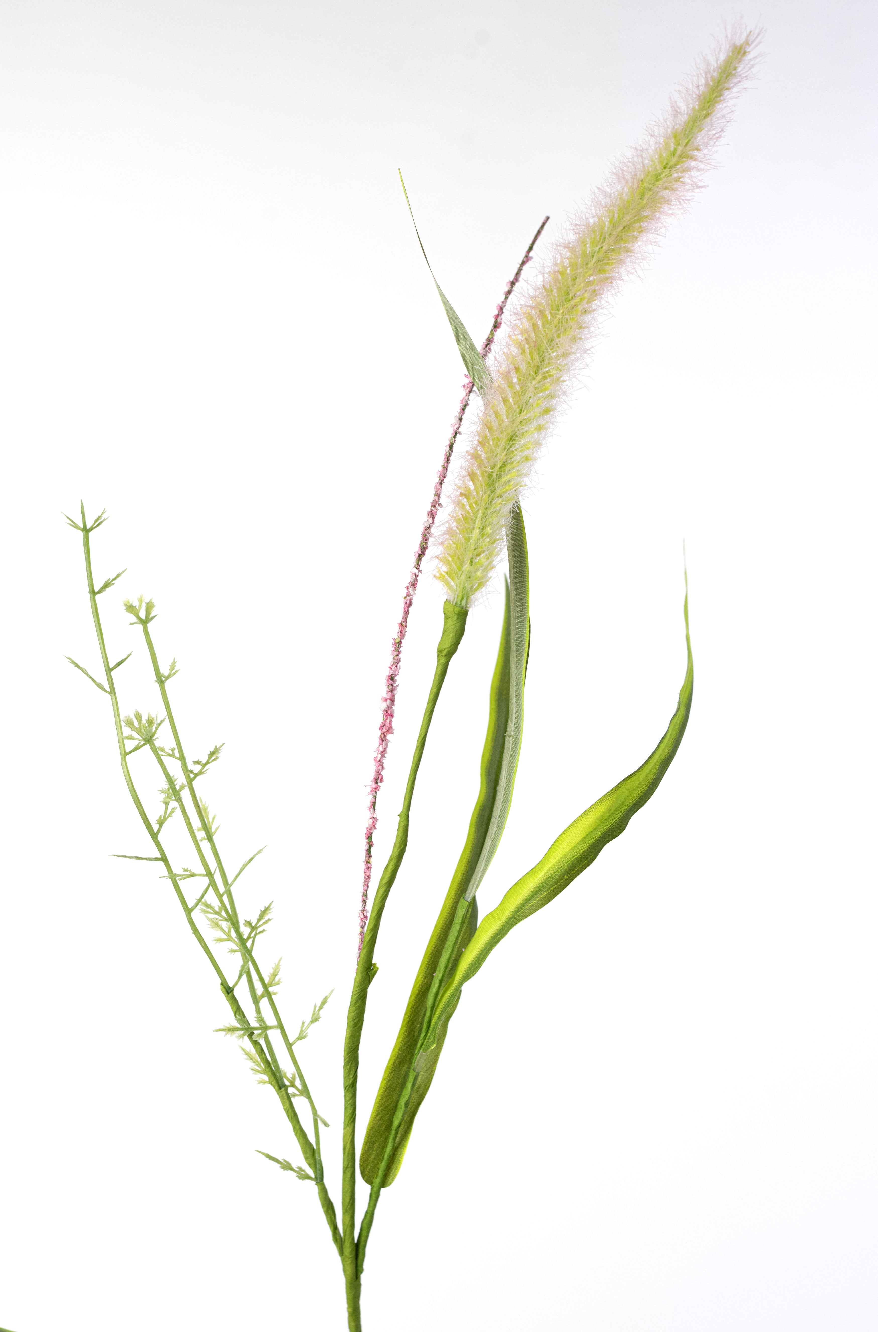 24" Foxtail Spray: Pale Pink