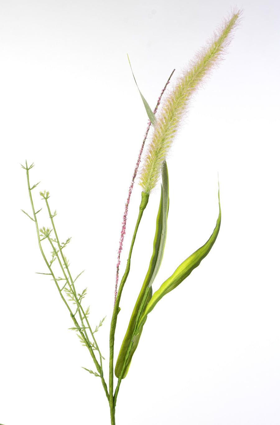24" Foxtail Spray: Pale Pink