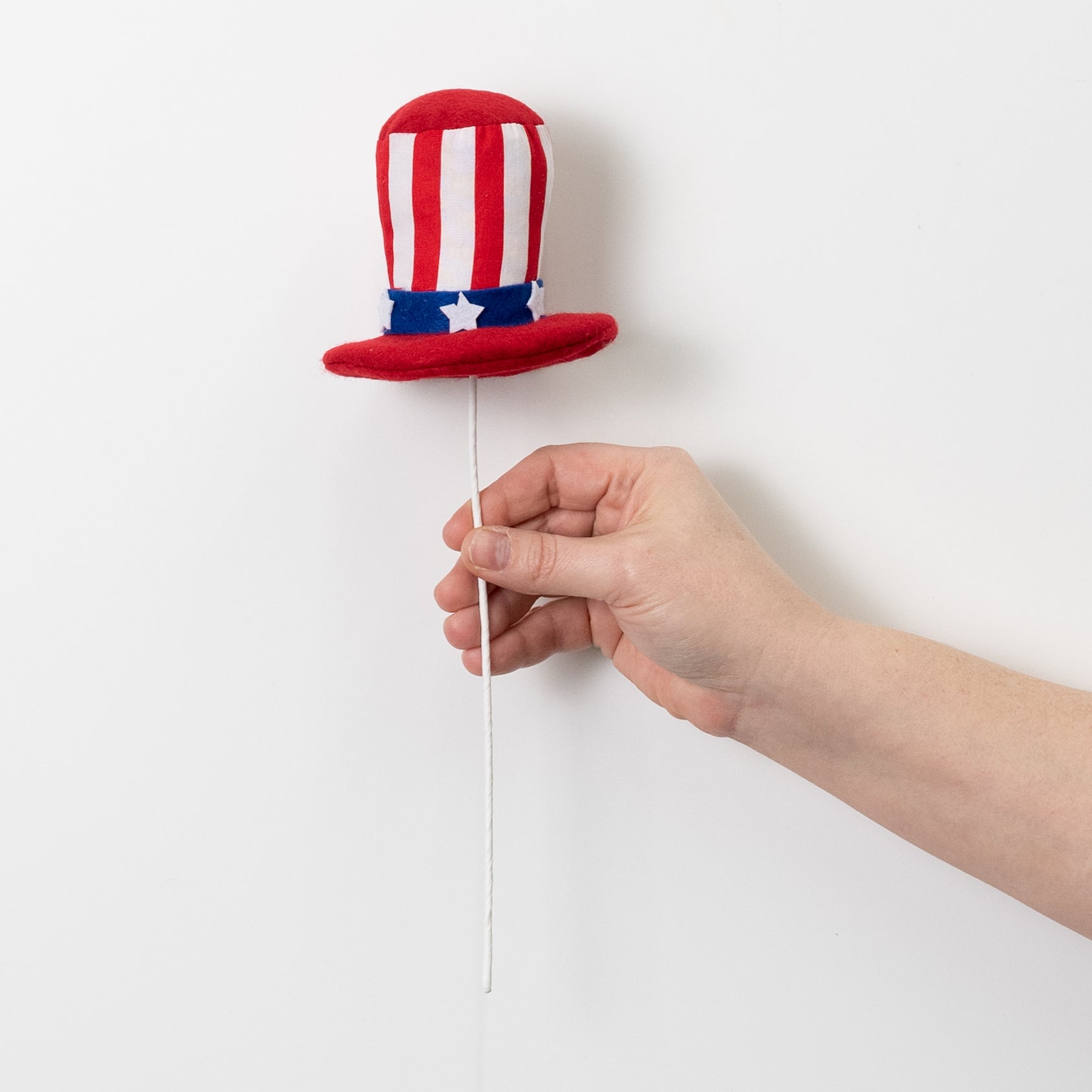 12" Fabric Uncle Sam Hat Pick