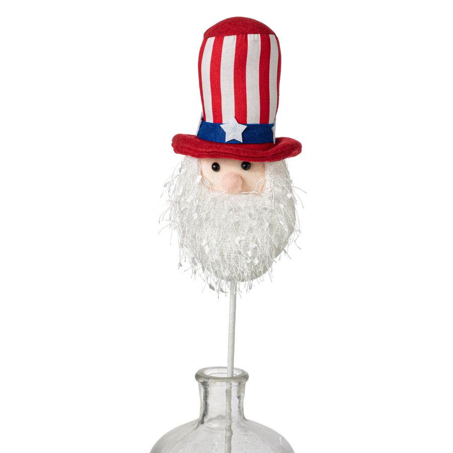 20" Fabric Uncle Sam Head Pick