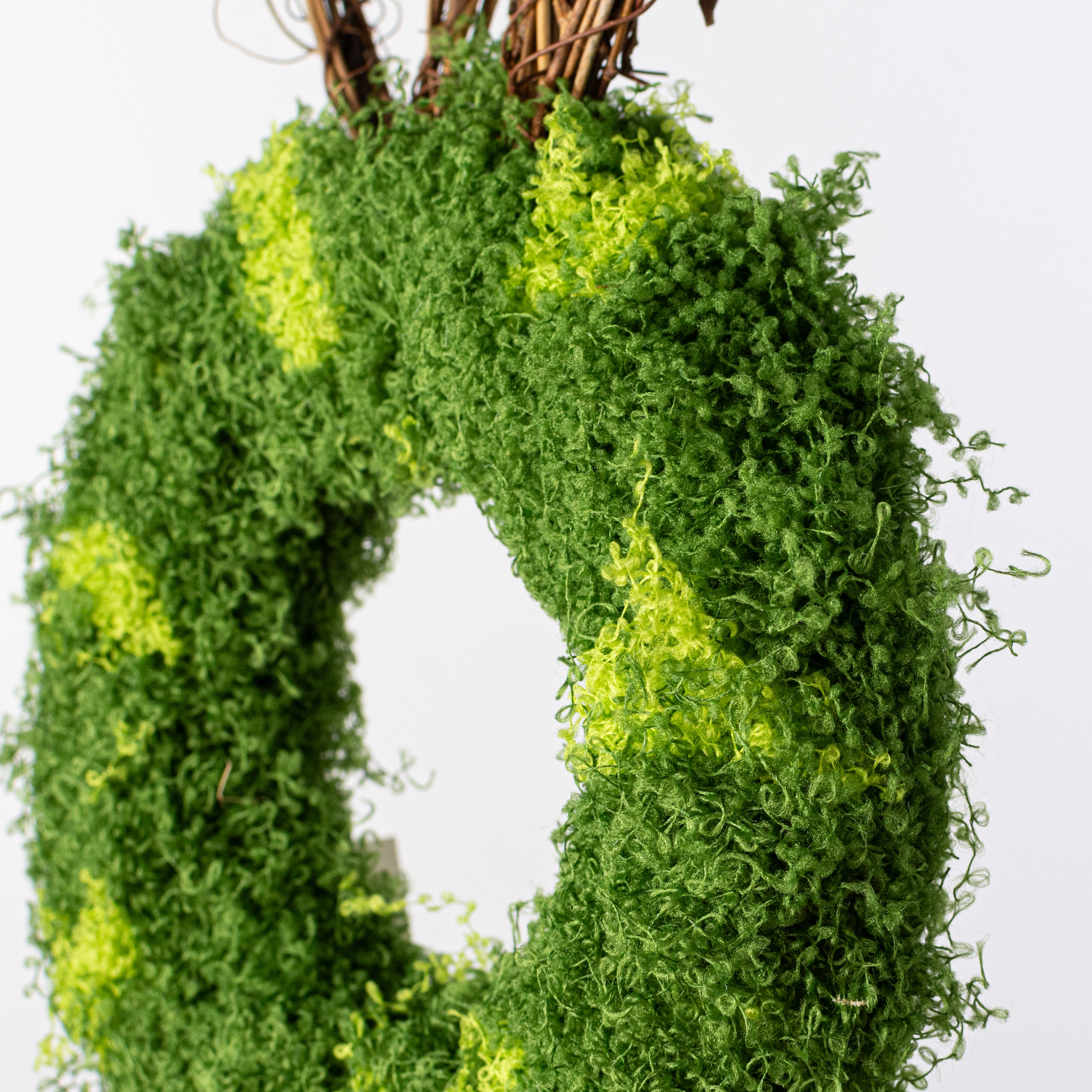 23" Mossy Easter Bunny Wreath Door Hanger