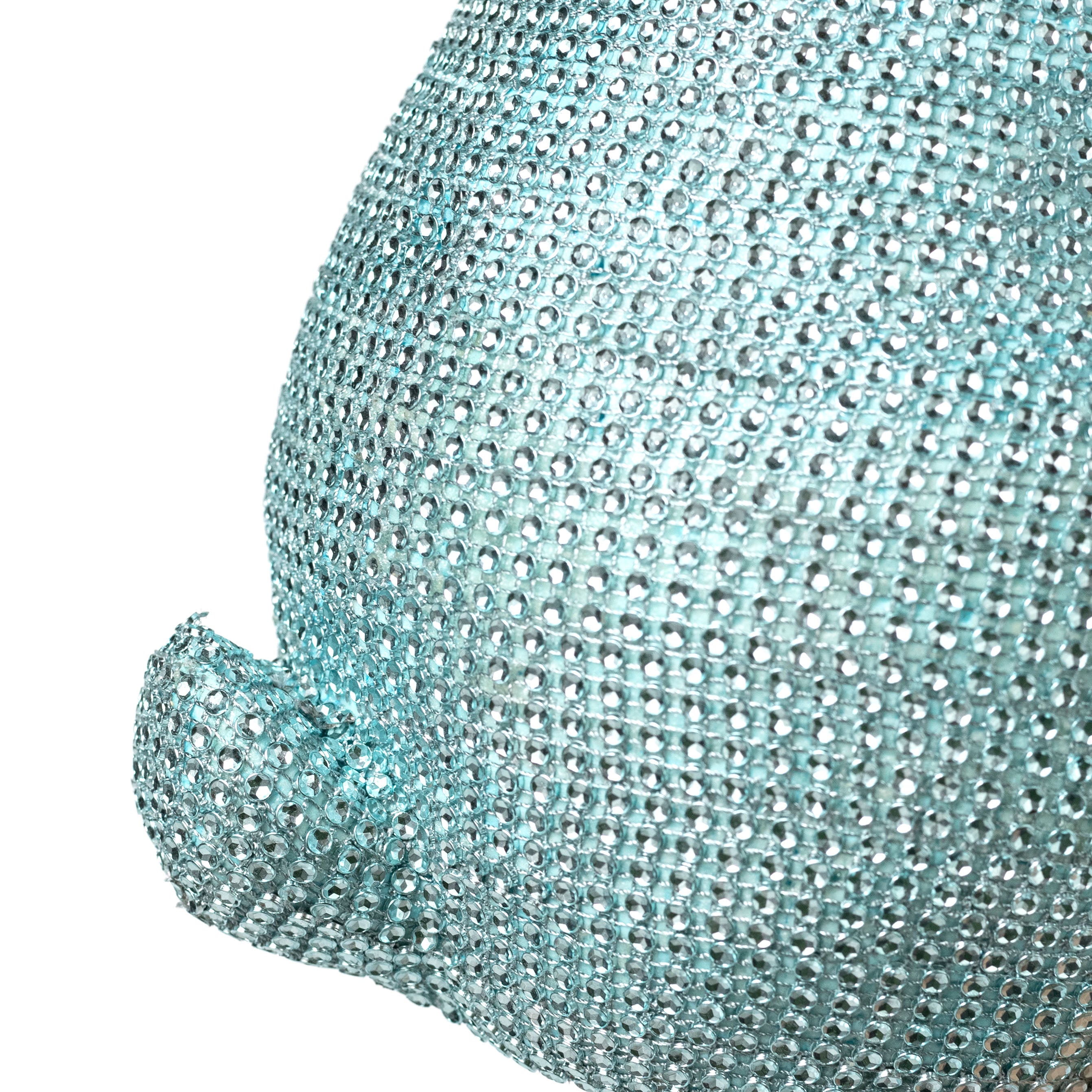16" Bling Bunny Decoration: Blue