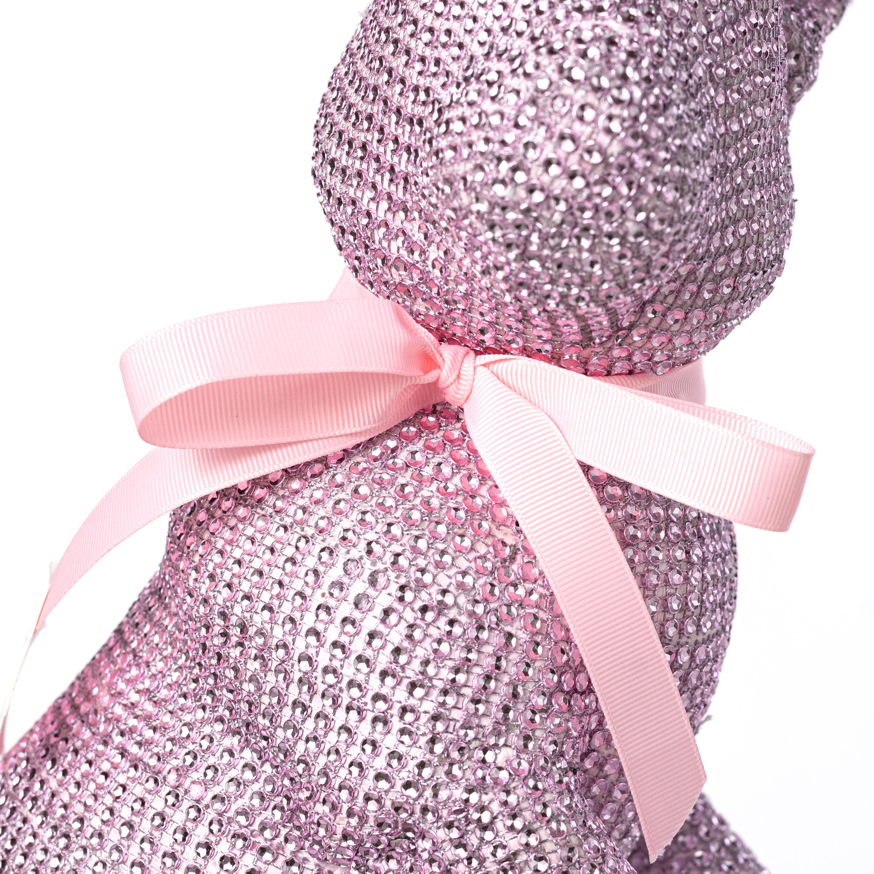 16" Bling Bunny Decoration: Pink