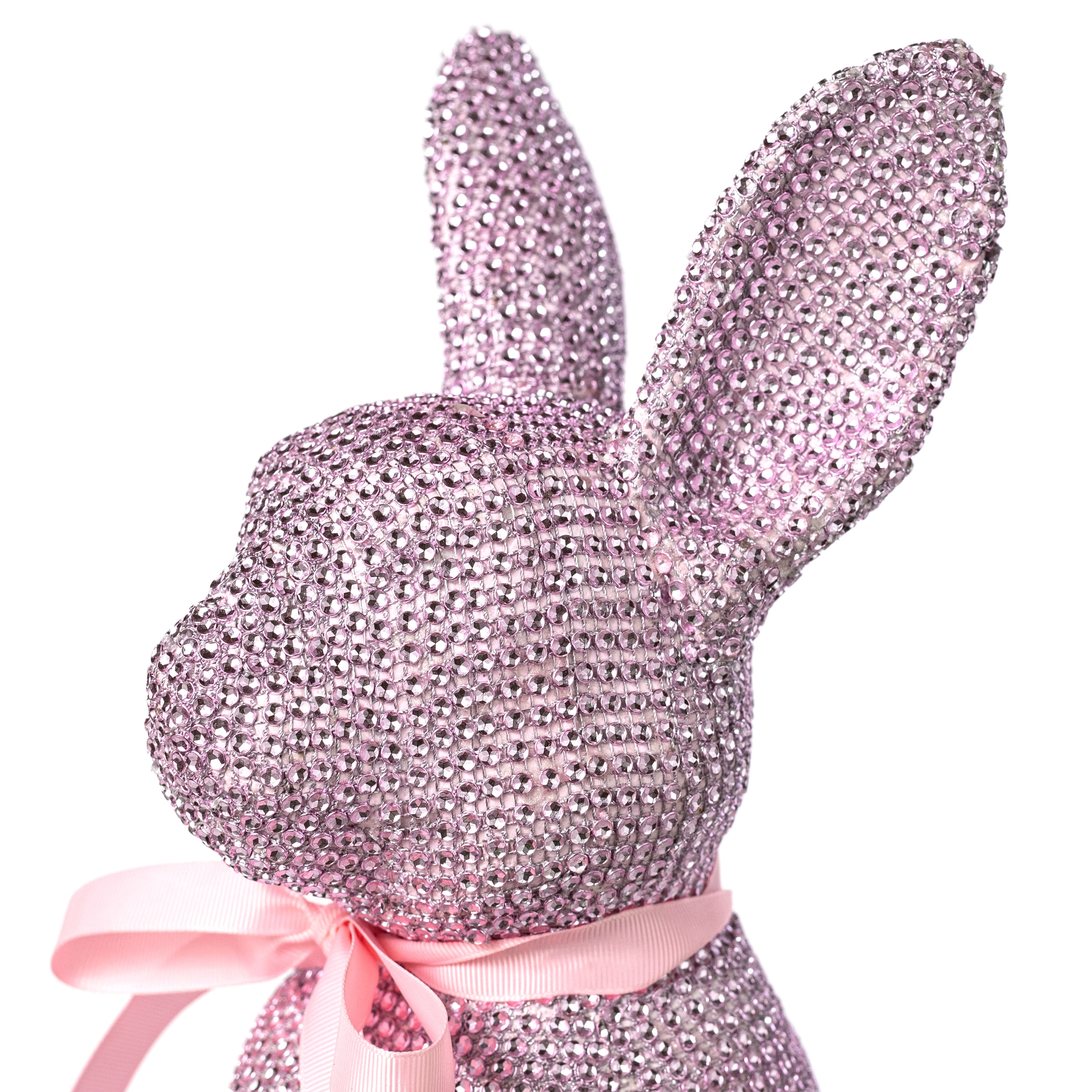 16" Bling Bunny Decoration: Pink