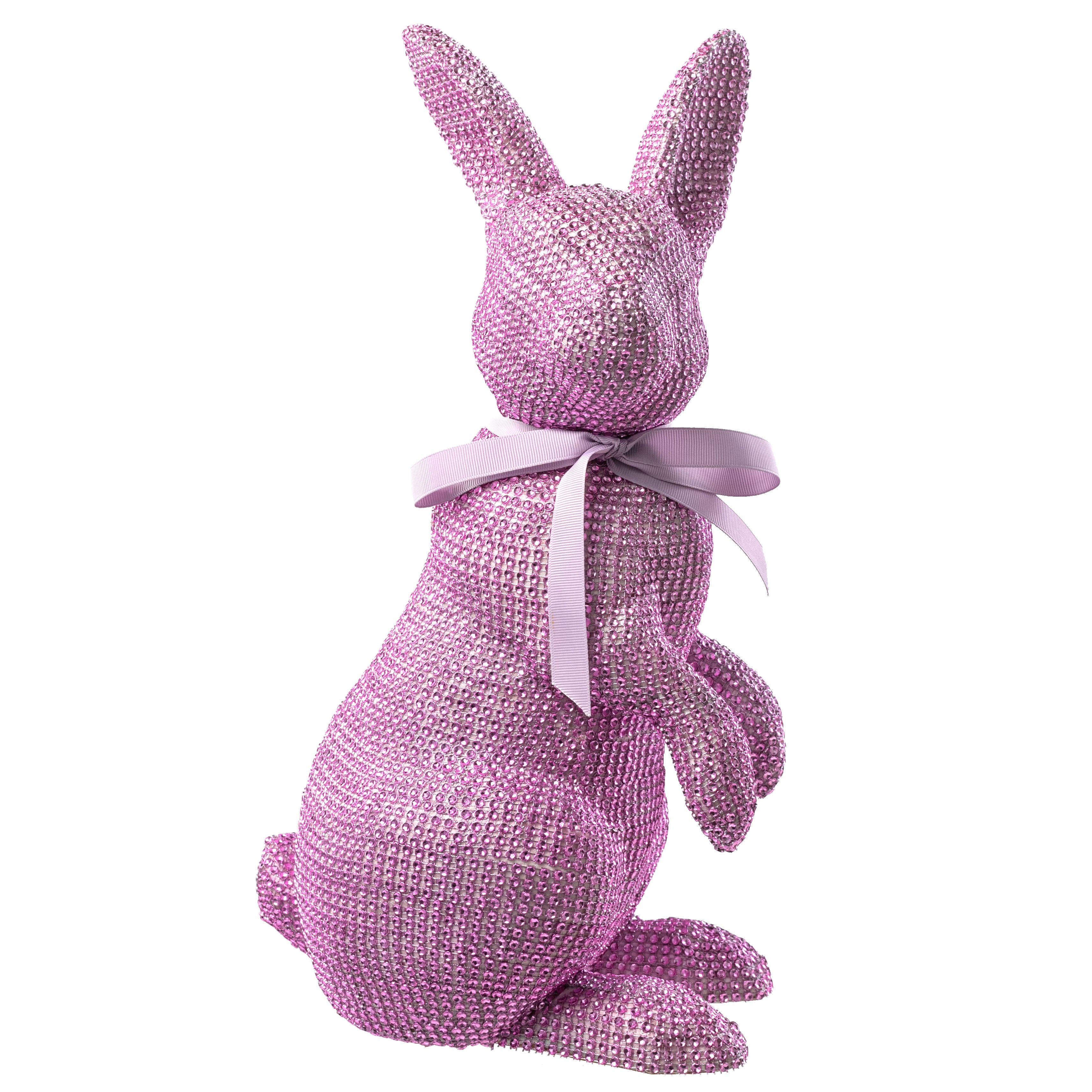 16" Bling Bunny Decoration: Lavender Purple