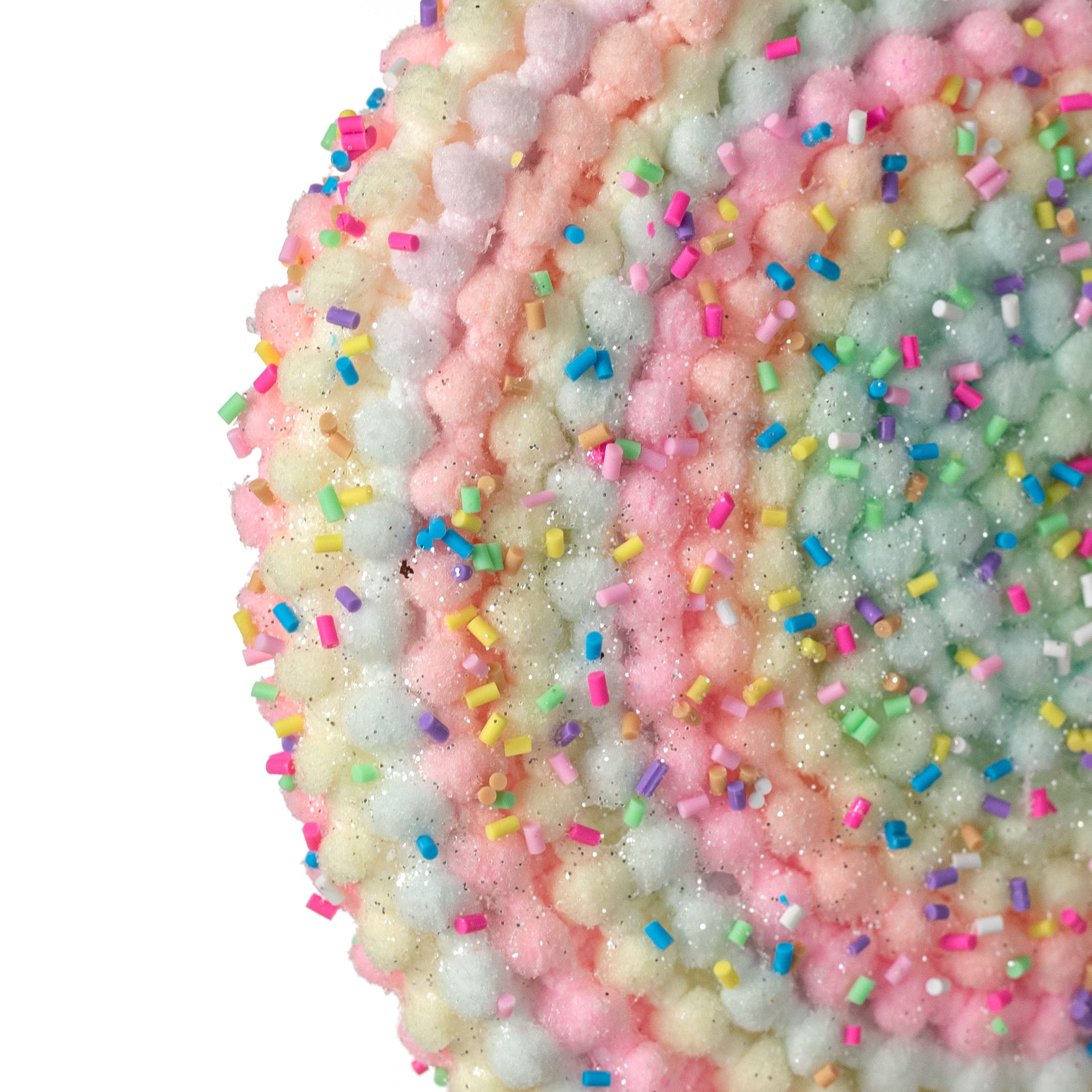 6" x 18" Puff Chenille Sprinkle Lollipop Pick: Pastel