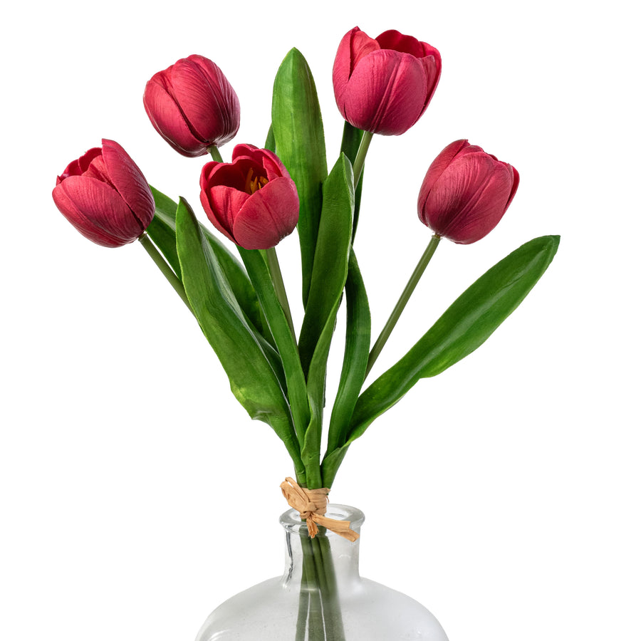 21" Large Soft Touch Tulip Flower Bundle: Beauty (5)