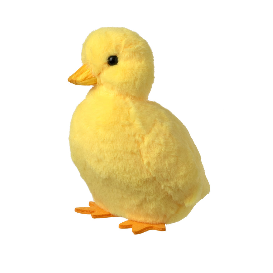8" Faux Fur Standing Duckling Decoration