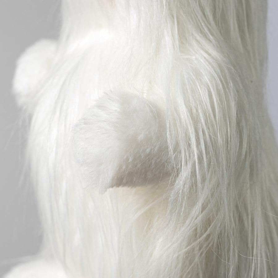 16" Faux Fur Standing Rabbit Decoration