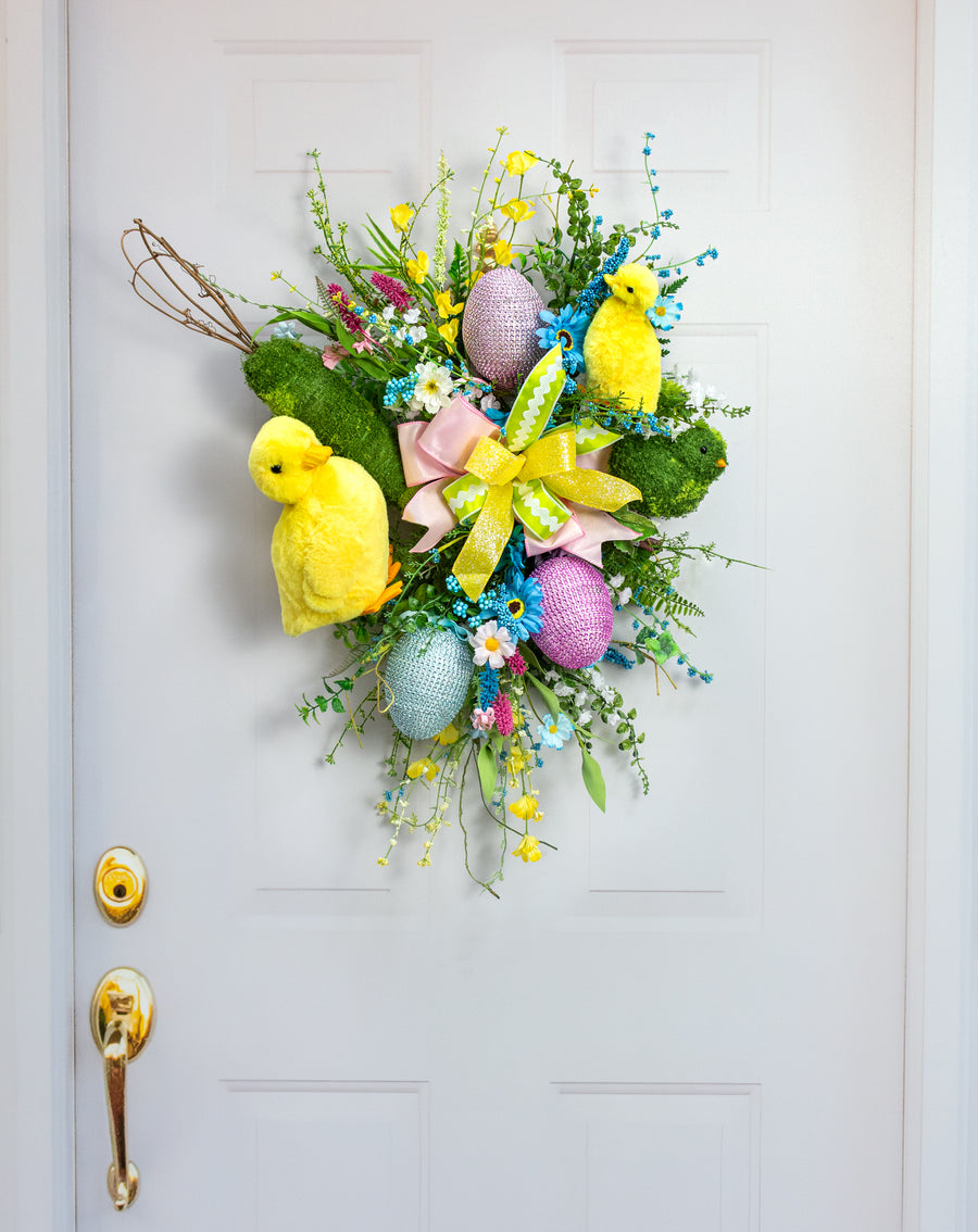 5" Bling Easter Egg Ornament: Blue