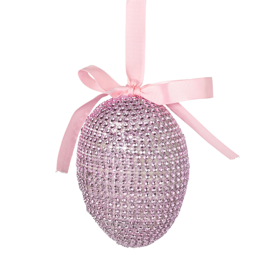 5" Bling Easter Egg Ornament: Pink