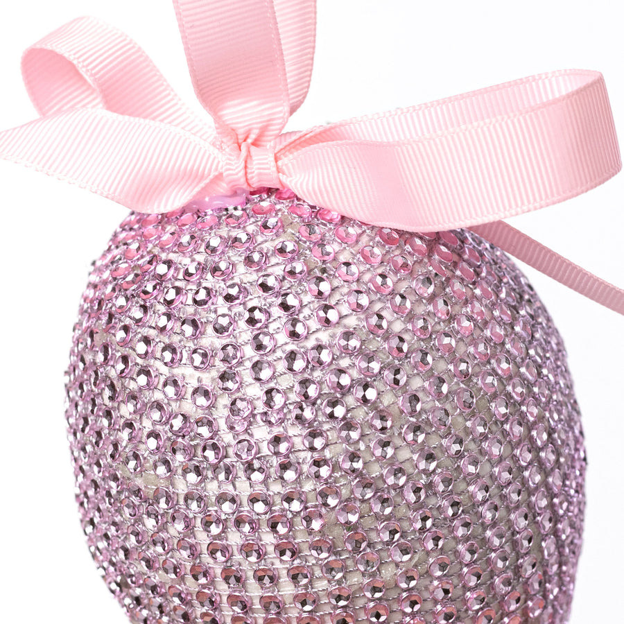 5" Bling Easter Egg Ornament: Pink