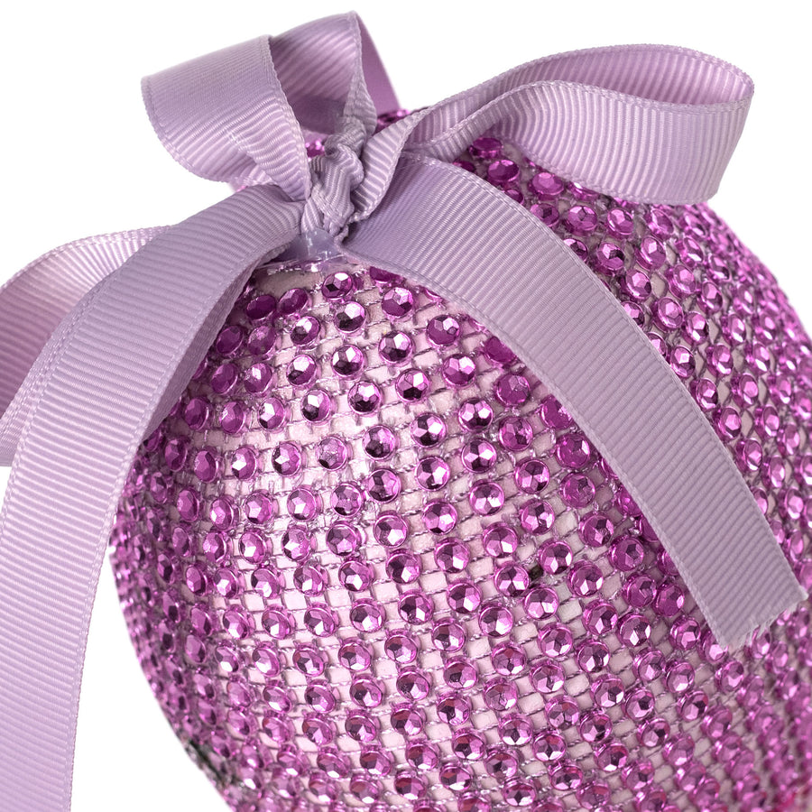 5" Bling Easter Egg Ornament: Lavender Purple