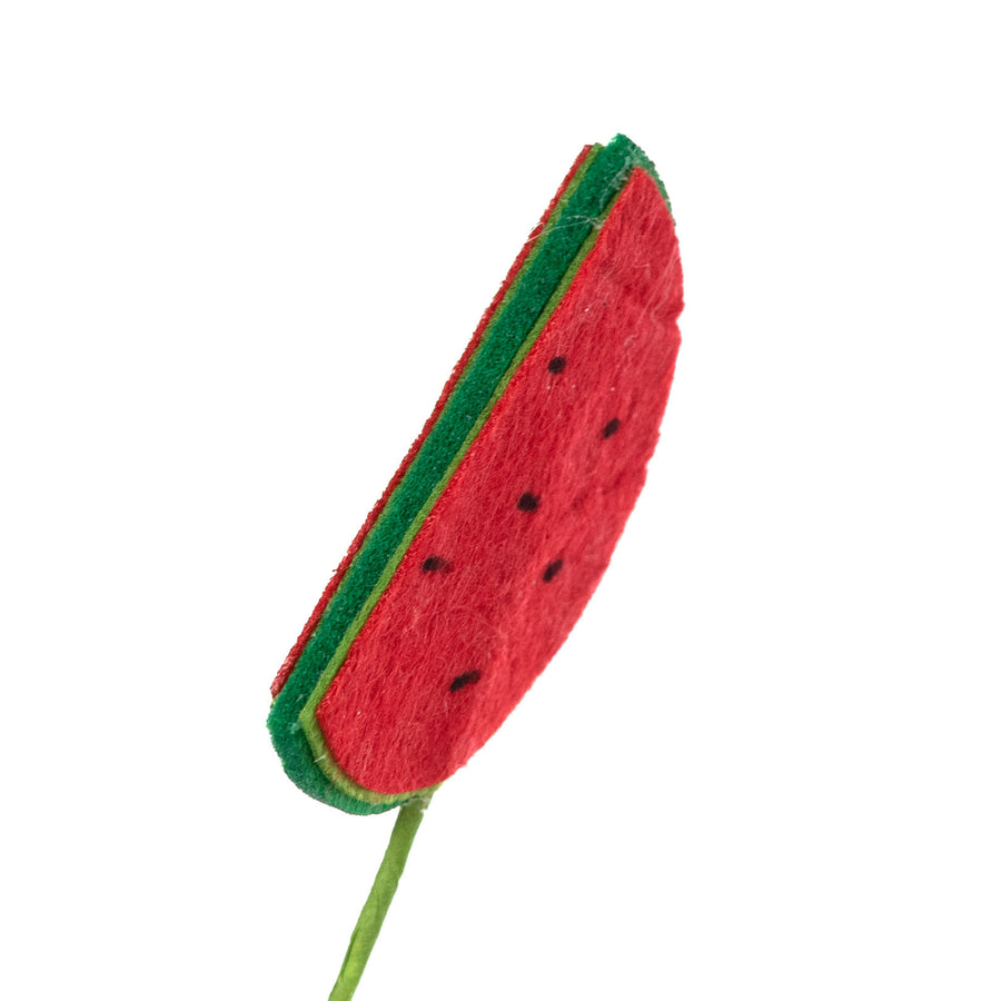 12" Felt Watermelon Slices Pick