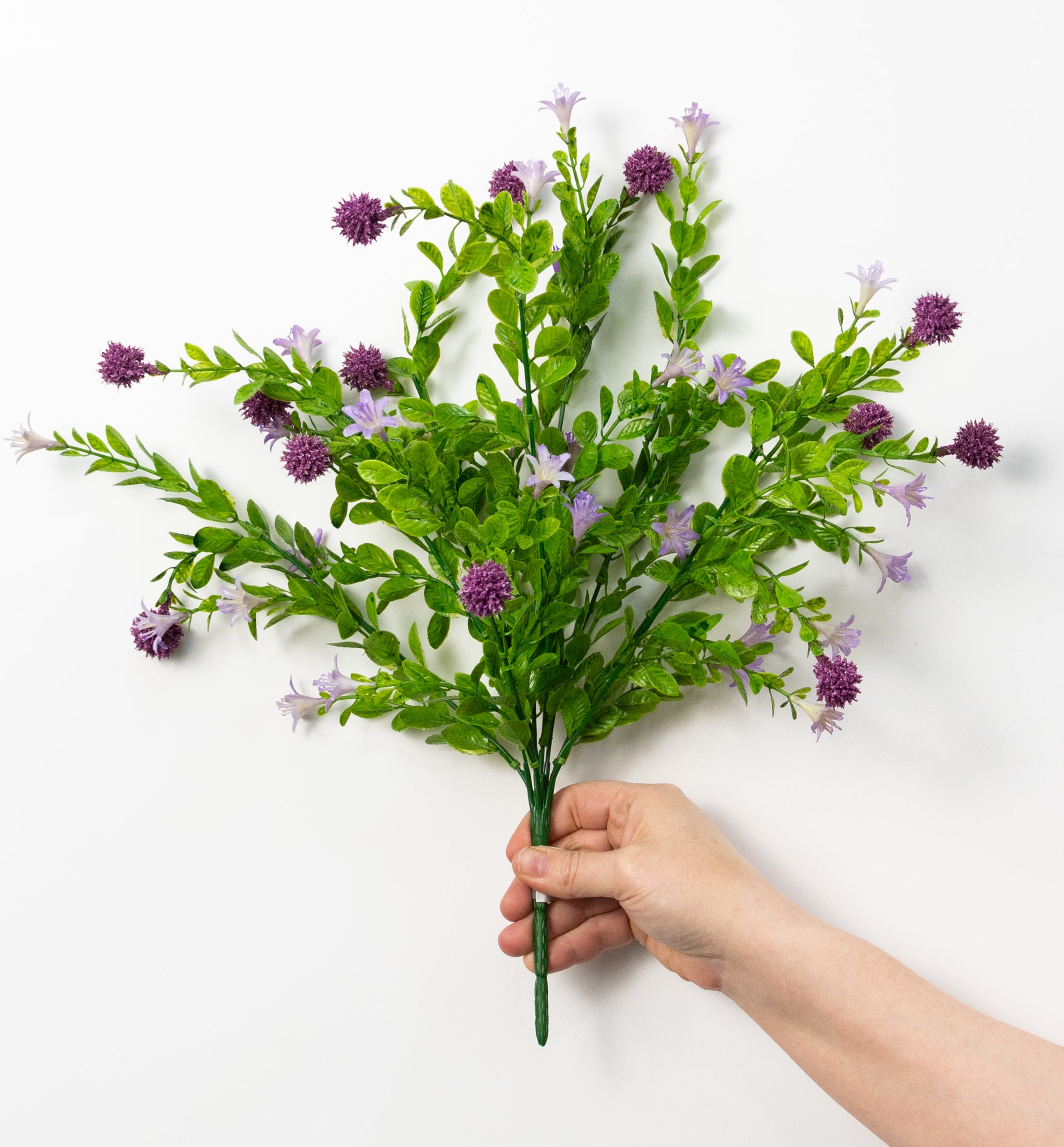 19" Thistle Bush: Purple & Lavender (9 Stem)