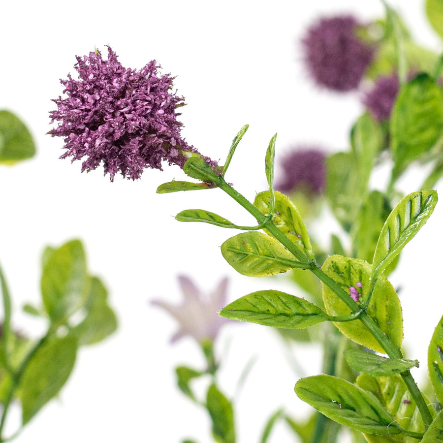 19" Thistle Bush: Purple & Lavender (9 Stem)