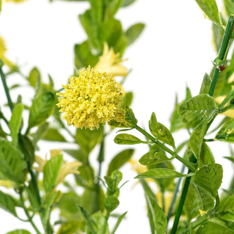 19" Thistle Bush: Yellow (9 Stem)