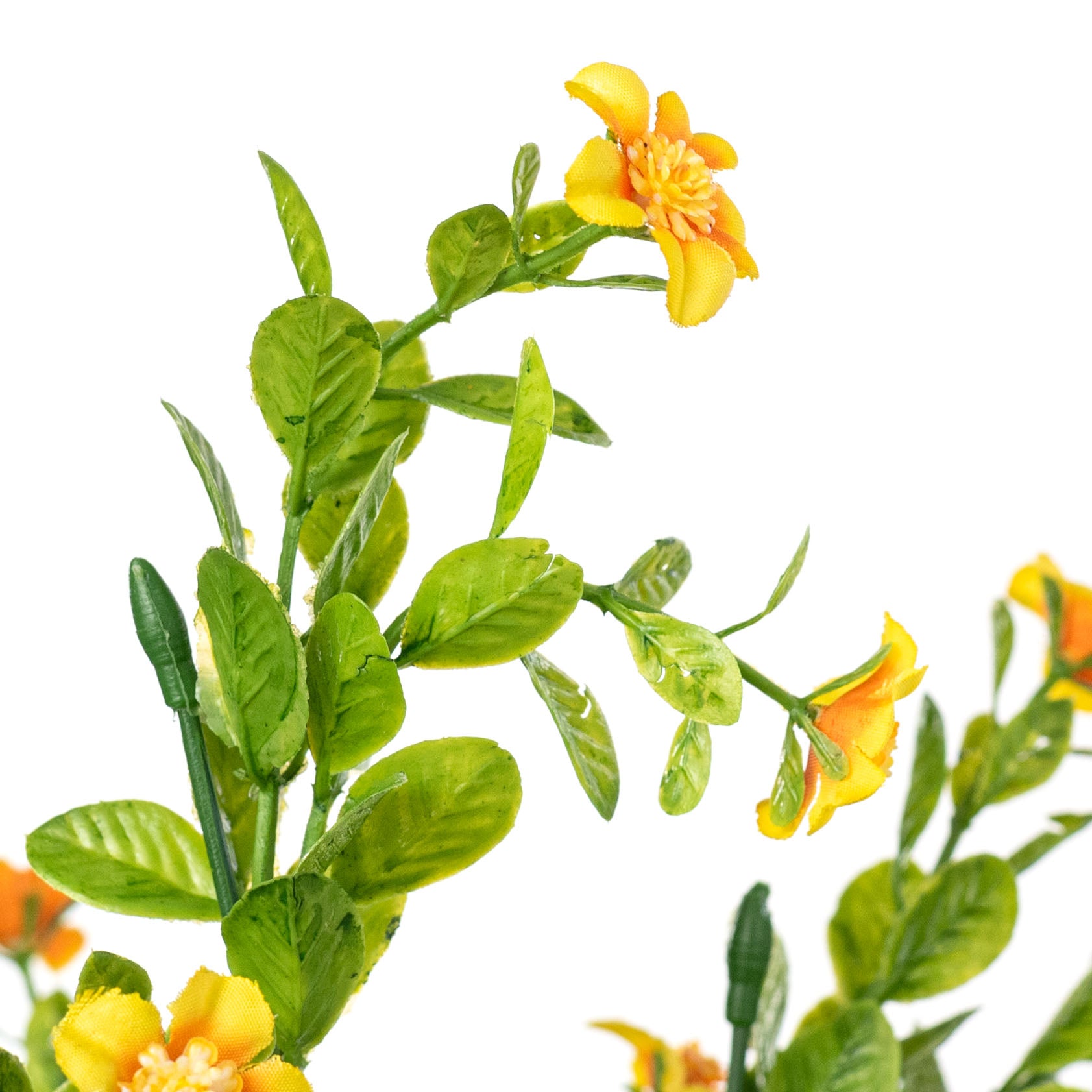 17" Small Flower Filler Bush: Yellow