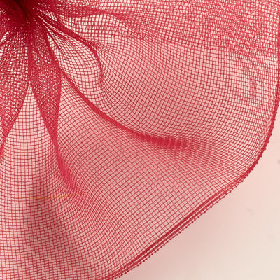10.5" Square Pre-Cut Fine Weave Deco Mesh Sheets: Red (40)