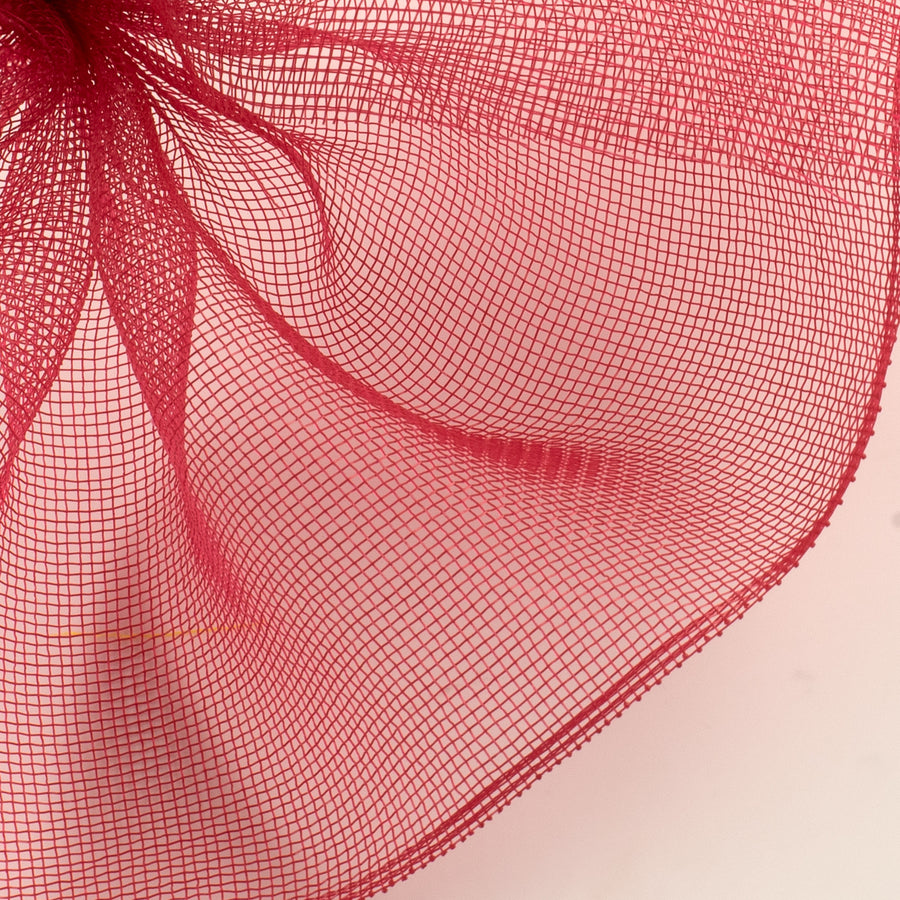 10.5" Square Pre-Cut Fine Weave Deco Mesh Sheets: Red (40)