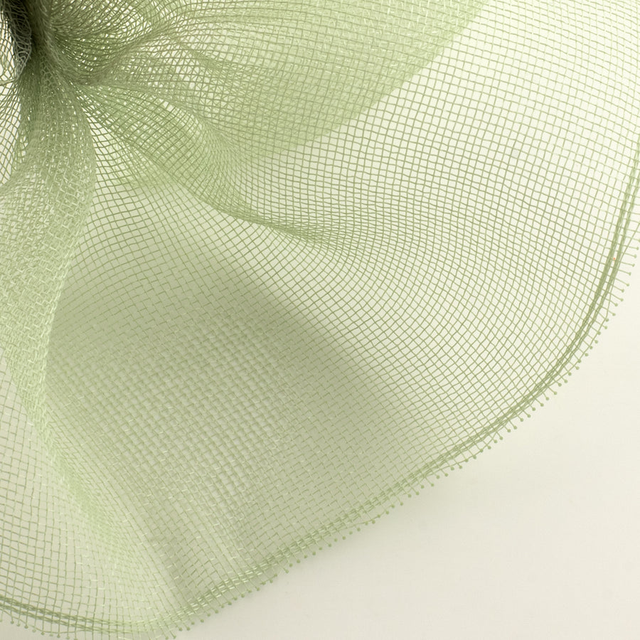 10.5" Square Pre-Cut Fine Weave Deco Mesh Sheets: Sage Green (40)