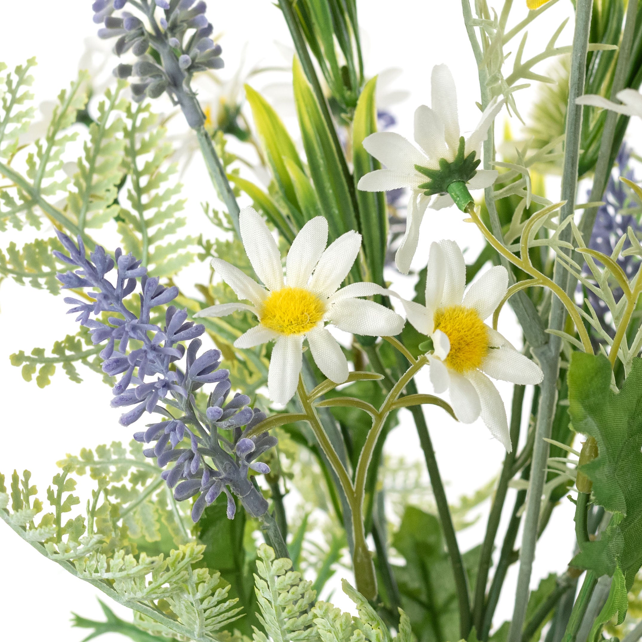 20" Mixed Daisies & Lavender Floral Bundle