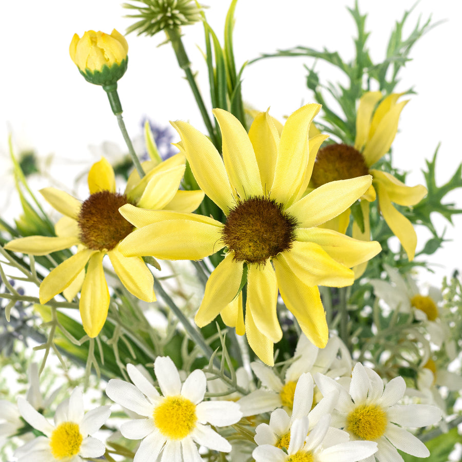 20" Mixed Daisies & Lavender Floral Bundle