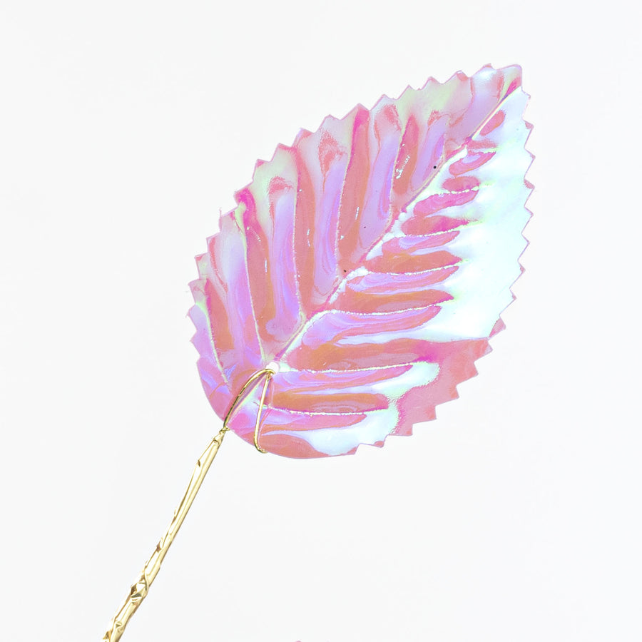 6" x 24" Plastic Hydrangea Stem: Iridescent Lavender