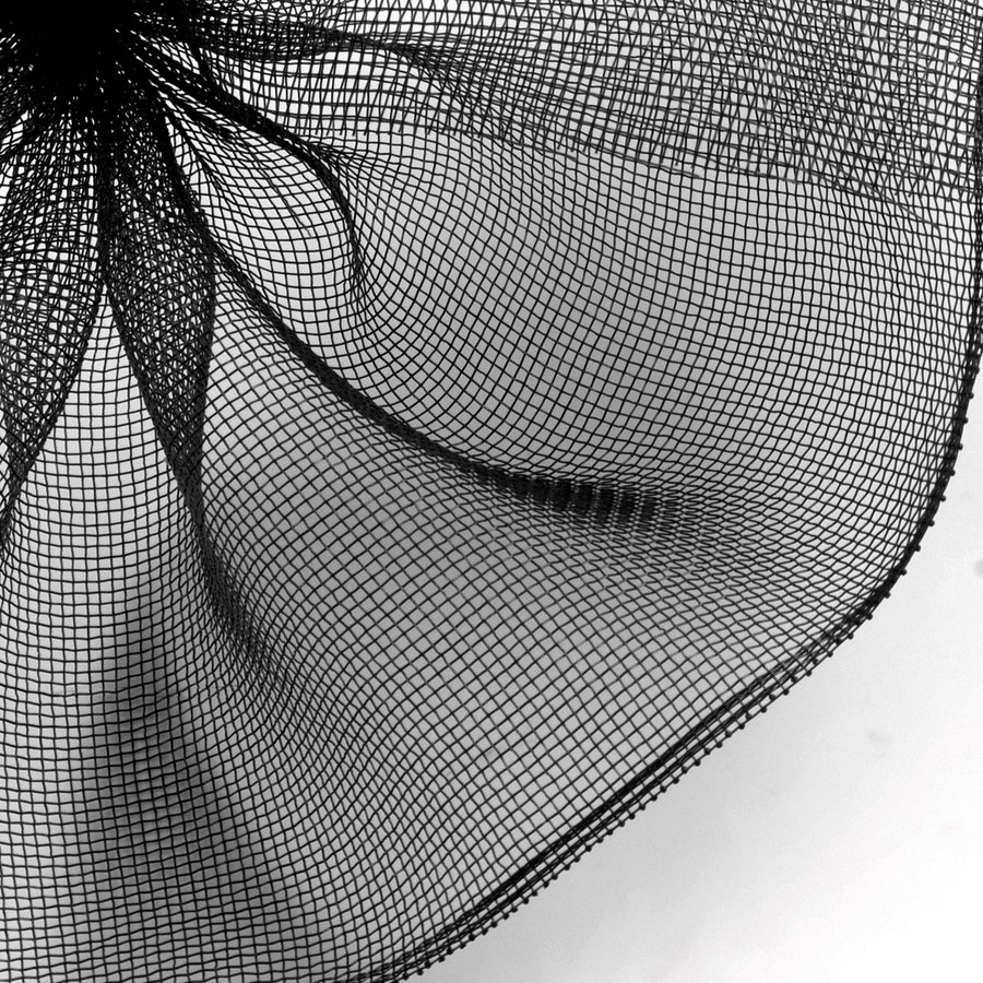 10.5" Square Pre-Cut Fine Weave Deco Mesh Sheets: Black (40)