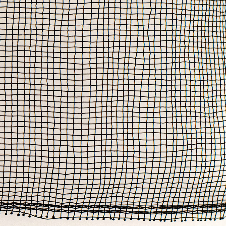 10.5" Square Pre-Cut Fine Weave Deco Mesh Sheets: Black (40)