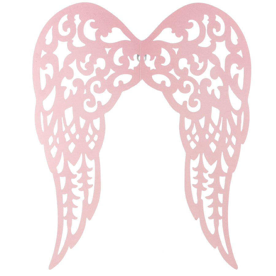 18" x 14.5" Filigree Angel Wings: Light Pink