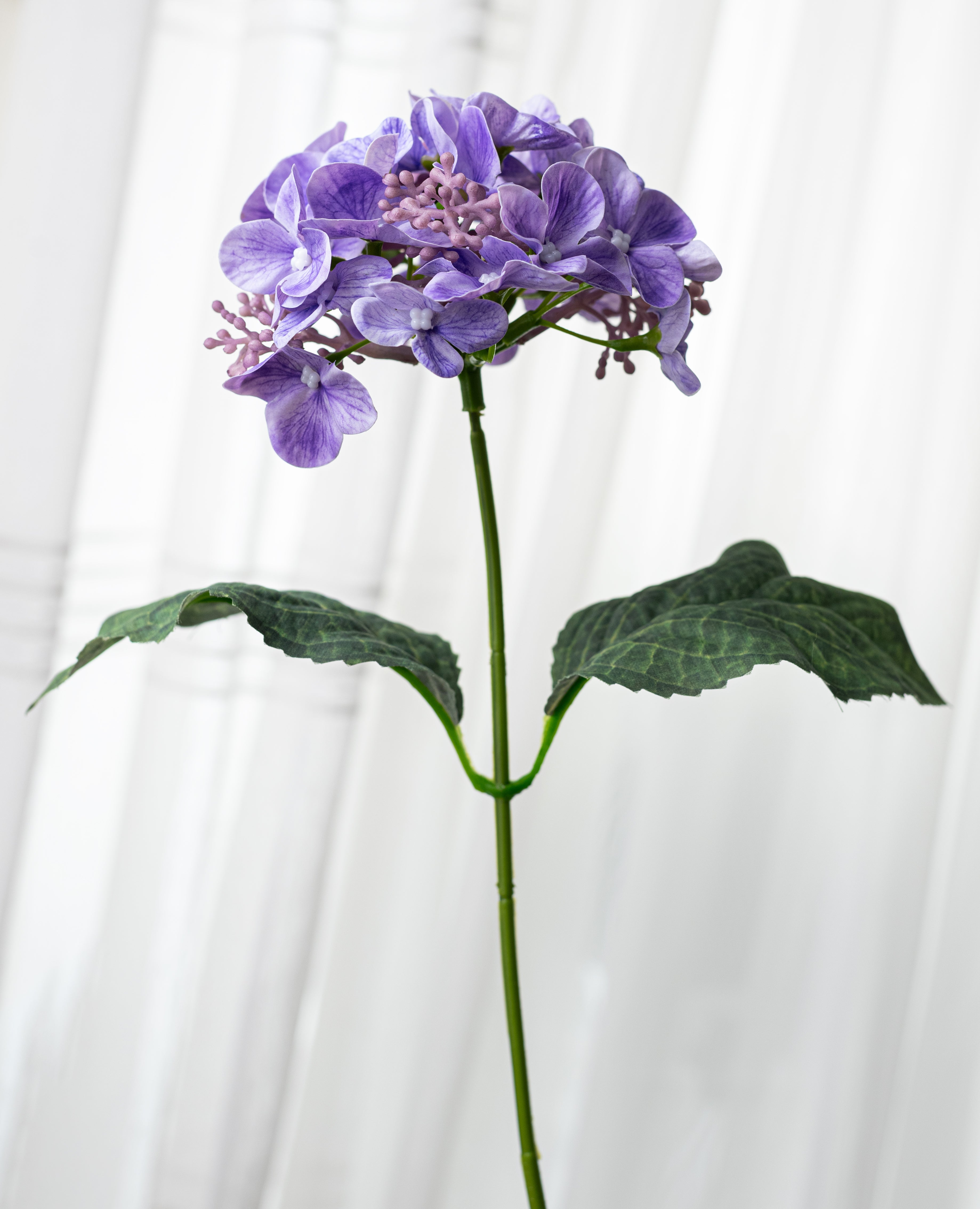 17" Hydrangea Bush: Lavender Purple (5 Stem)