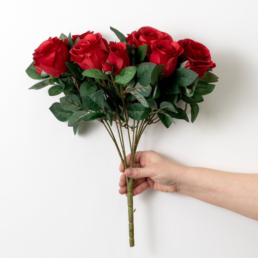 18" Harper Rose Bush: Red (10 Stem)