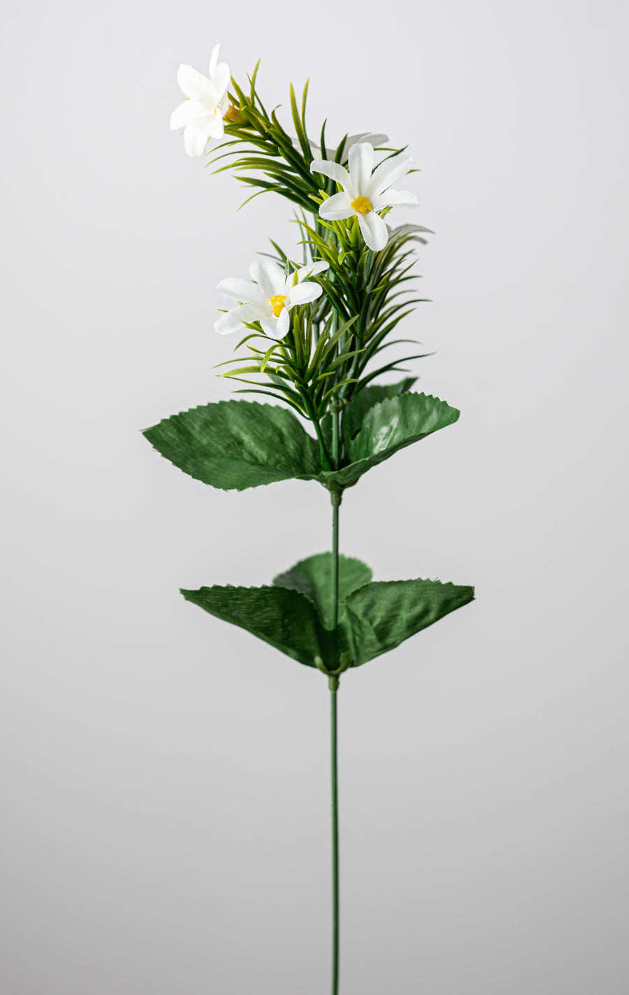 18" Rose, Hydrangea & Daisy Bush: Beauty, Blue & Yellow (12 Stem)