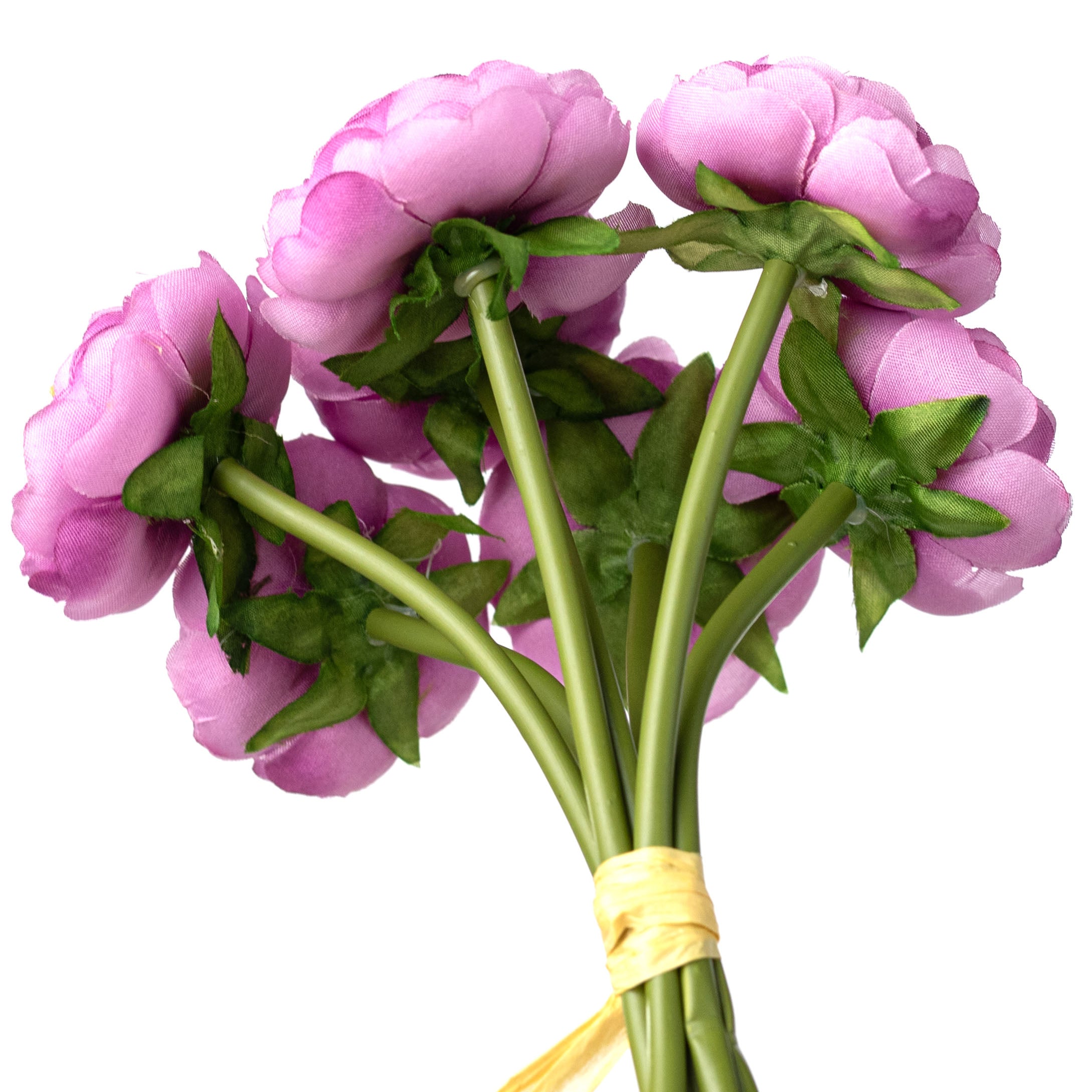 9" Ranunculus Bundle: Fuchsia