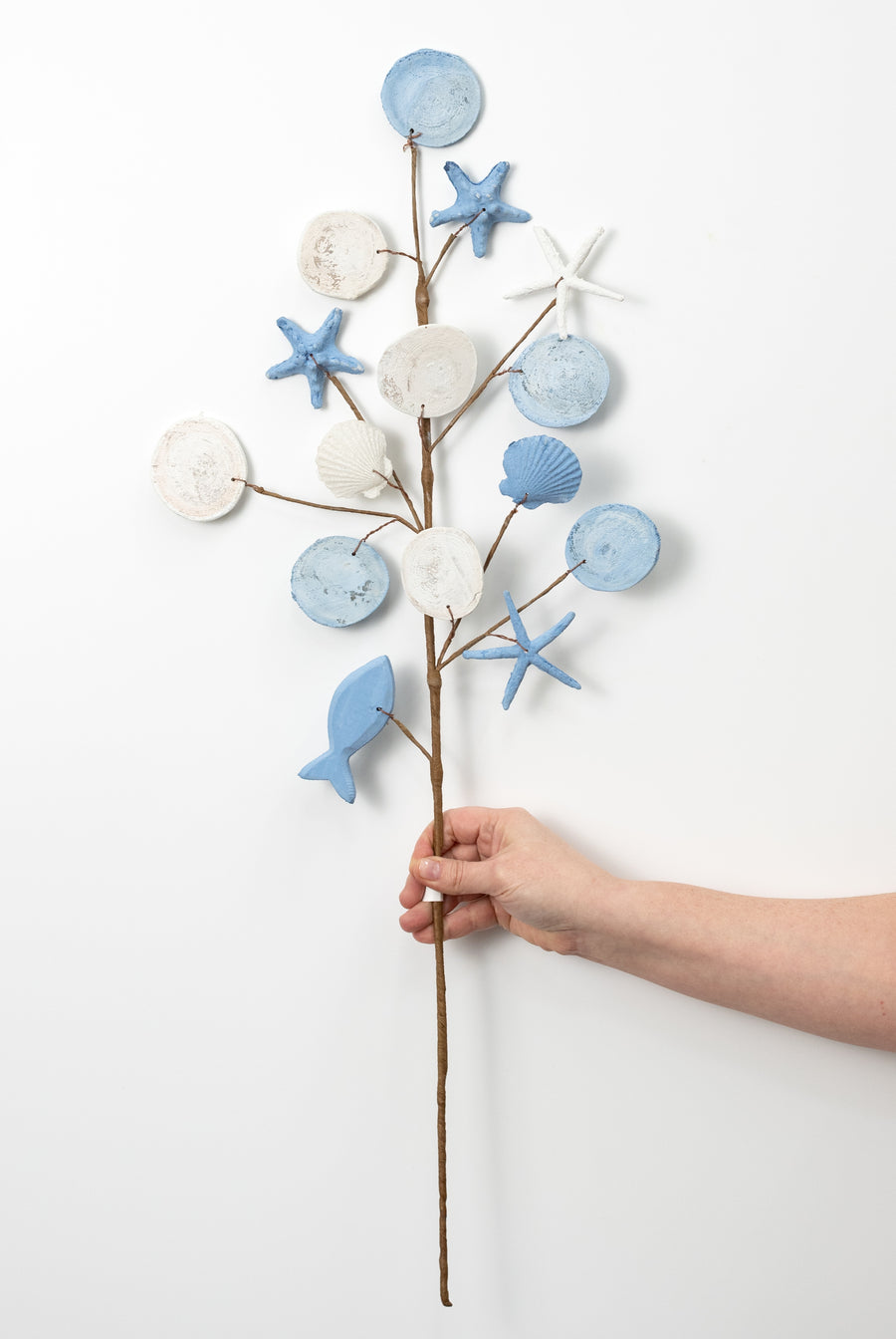 28" Starfish, Sand Dollar & Seashells Coastal Spray