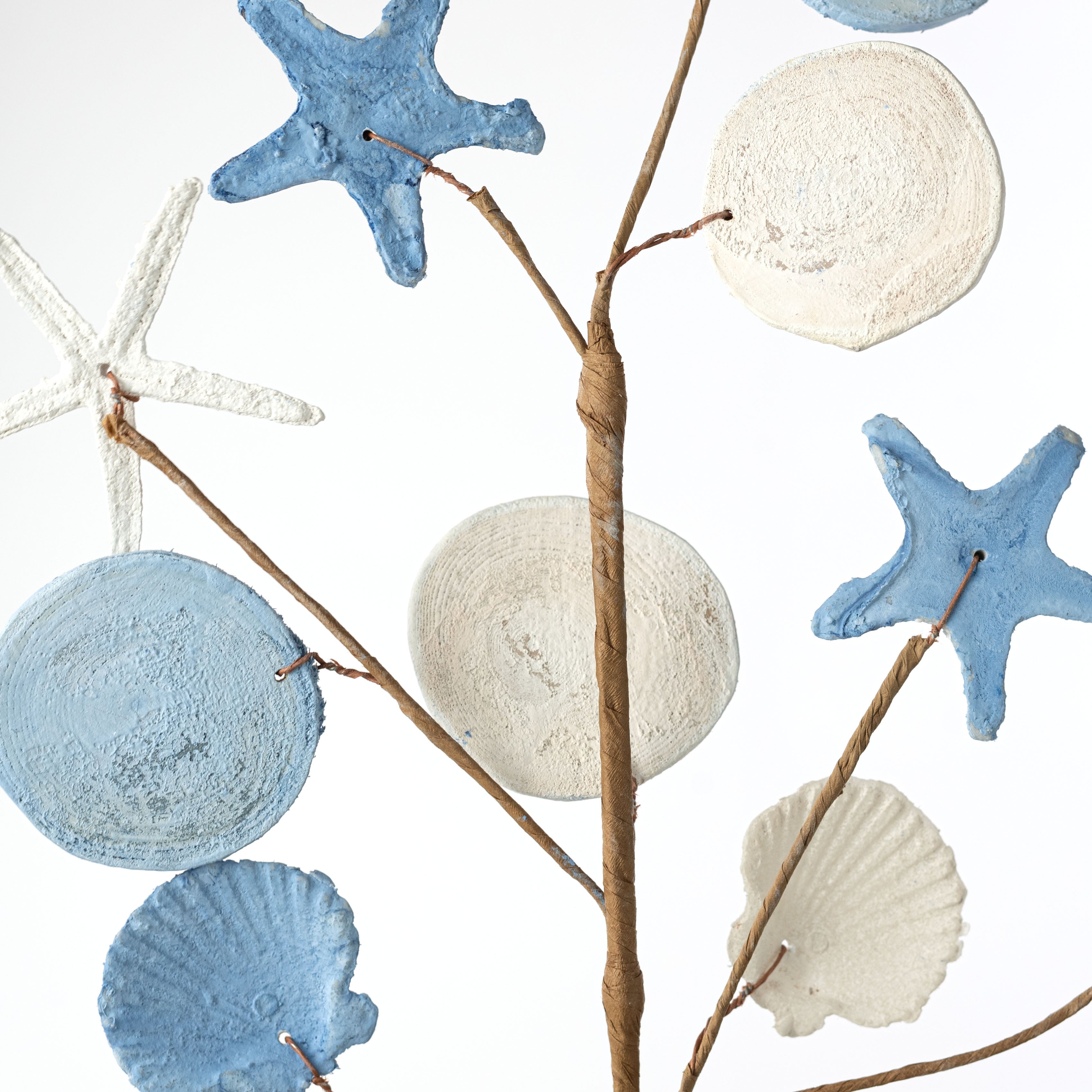 28" Starfish, Sand Dollar & Seashells Coastal Spray