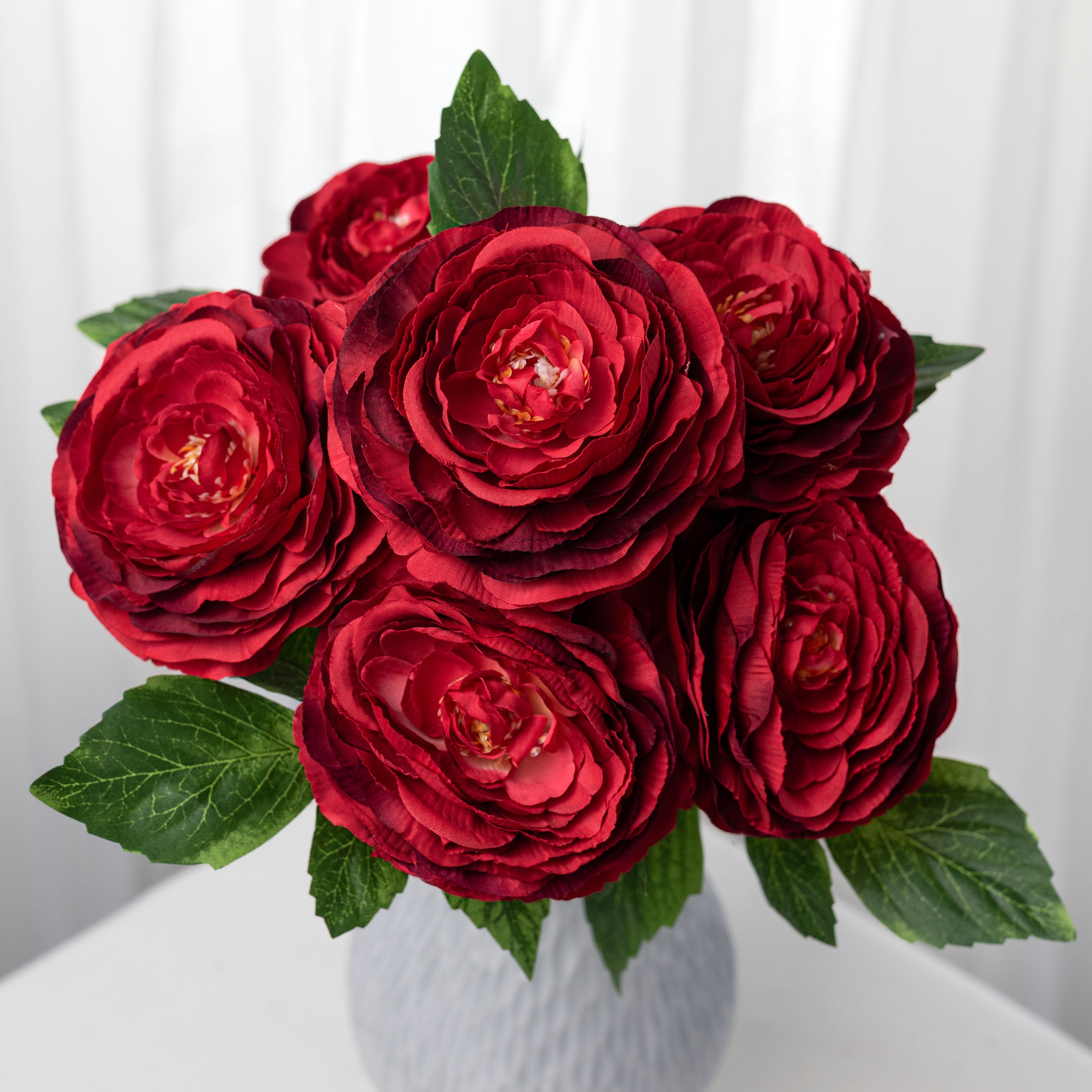 19" Ranunculus Bush: Red (6 Stem)
