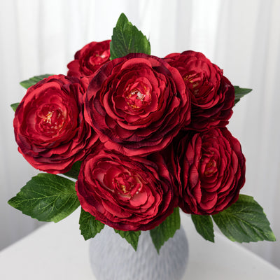 19" Ranunculus Bush: Red (6 Stem)