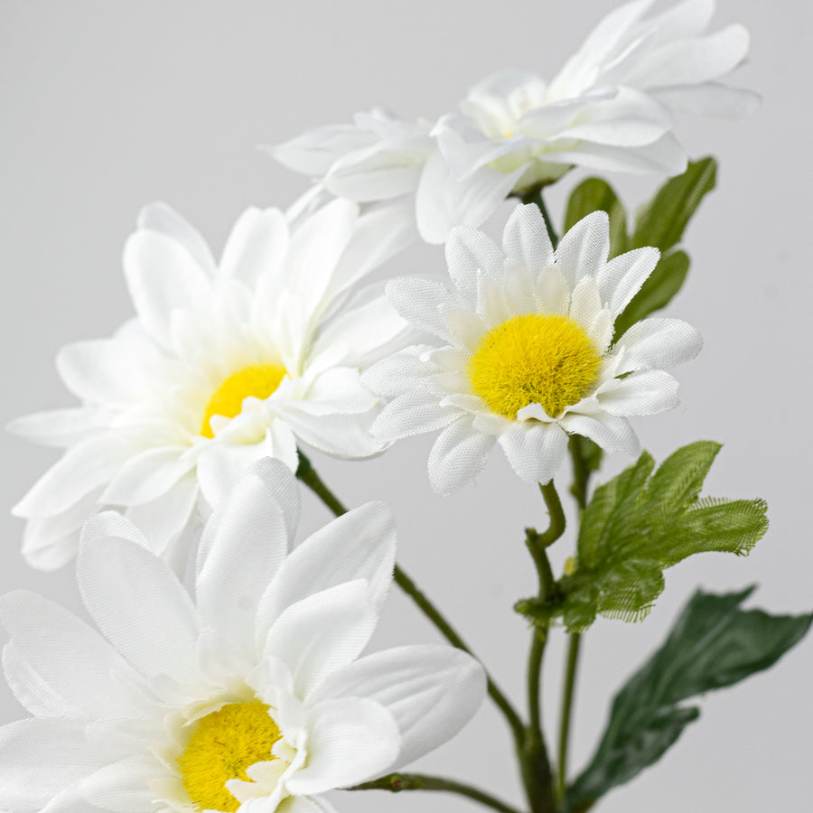 12" Daisy Spray: White