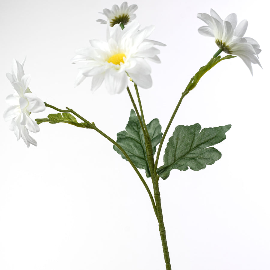 12" Daisy Spray: White