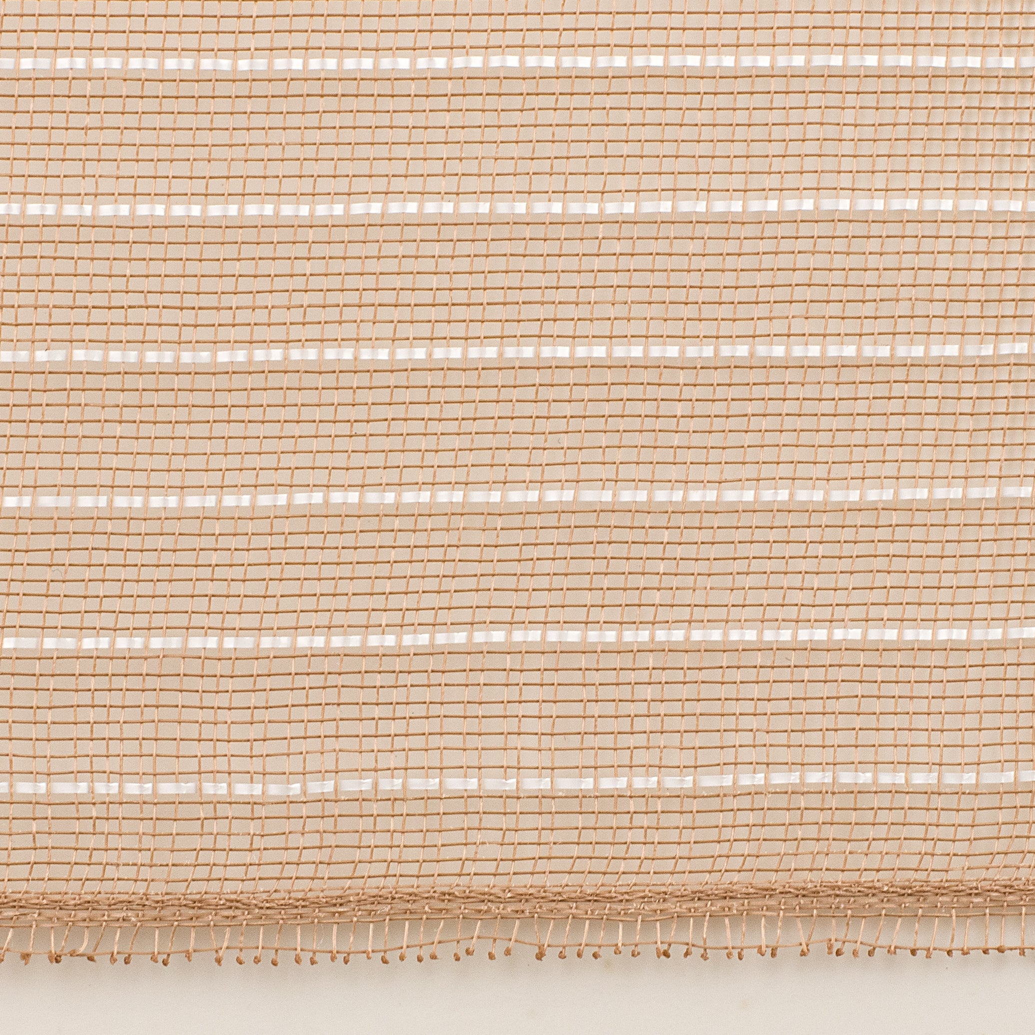 10.5" Square Pre-Cut Fine Weave Deco Mesh Sheets: Natural & White (40)