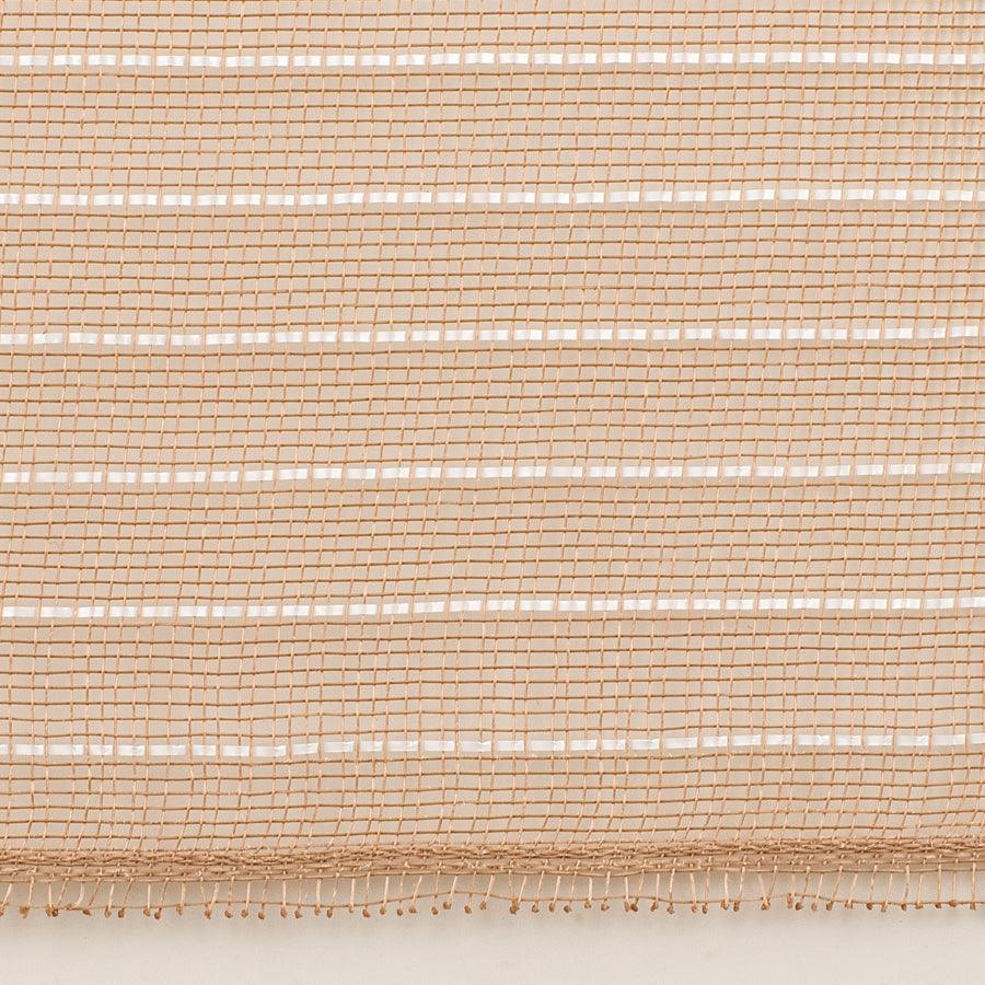 10.5" Square Pre-Cut Fine Weave Deco Mesh Sheets: Natural & White (40)