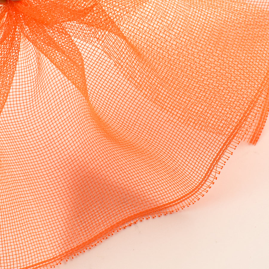 10.5" Square Pre-Cut Fine Weave Deco Mesh Sheets: Orange (40)