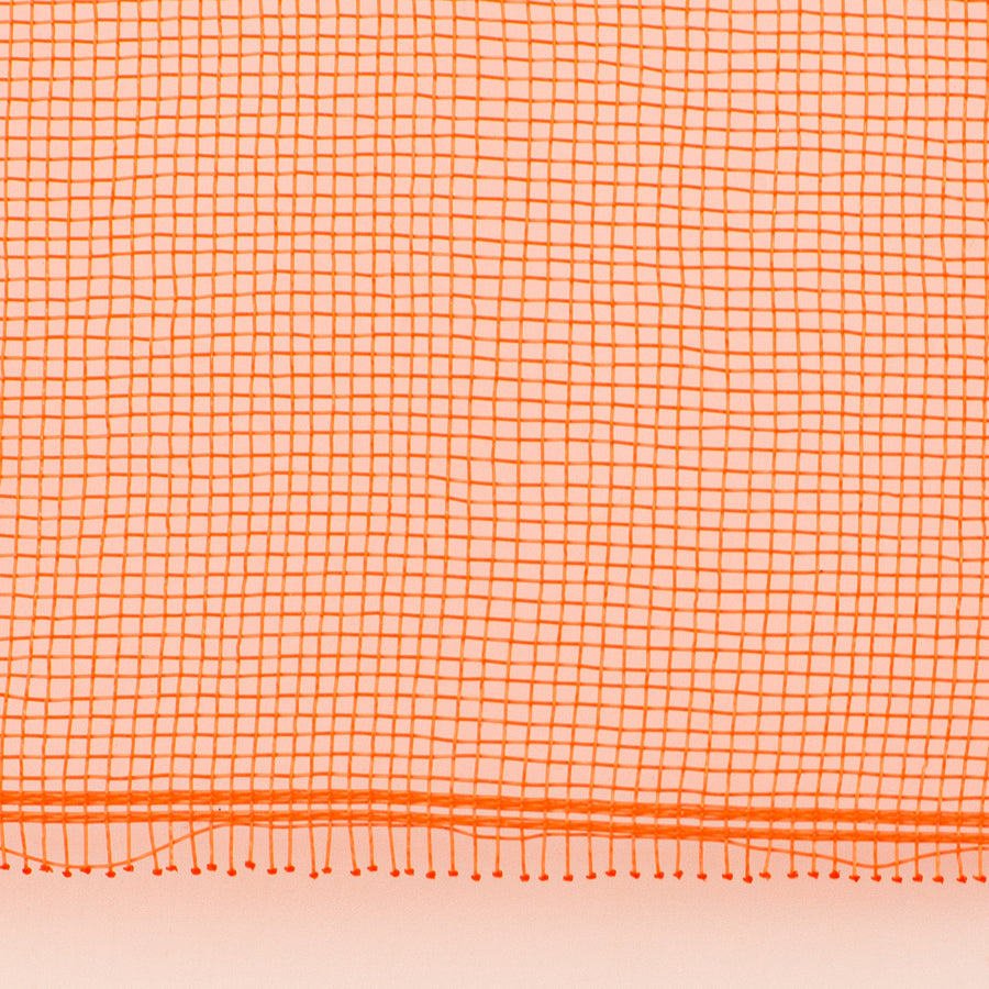 10.5" Square Pre-Cut Fine Weave Deco Mesh Sheets: Orange (40)
